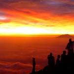 sunrise gunung merapi